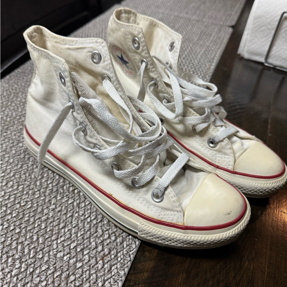 White High-Top Converse